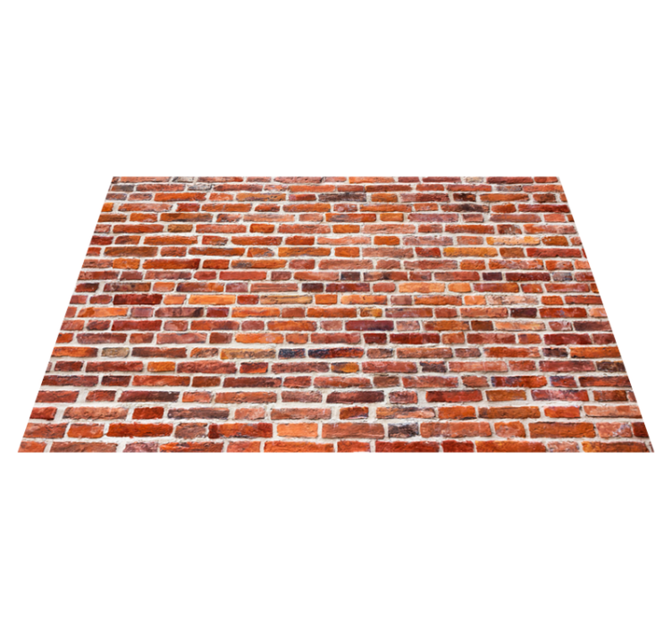 乙烯基地毯 石头效果 乡村红色外观 - TenStickers