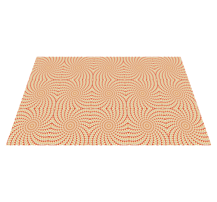 乙烯基地毯 曼陀罗图案细节 - TenStickers