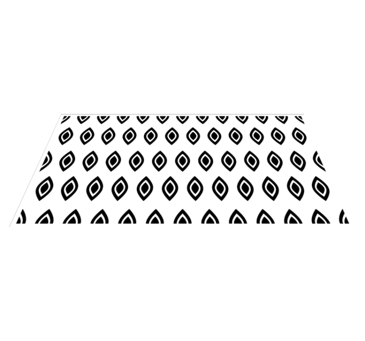 乙烯基地毯 几何眼睛图案 - TenStickers