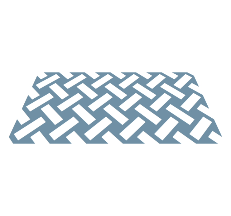 乙烯基地毯几何 对比人字形 - TenStickers