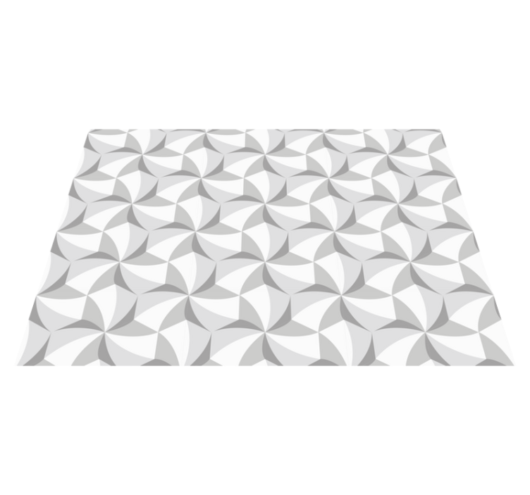 乙烯基地毯几何 抽象漩涡图案 - TenStickers