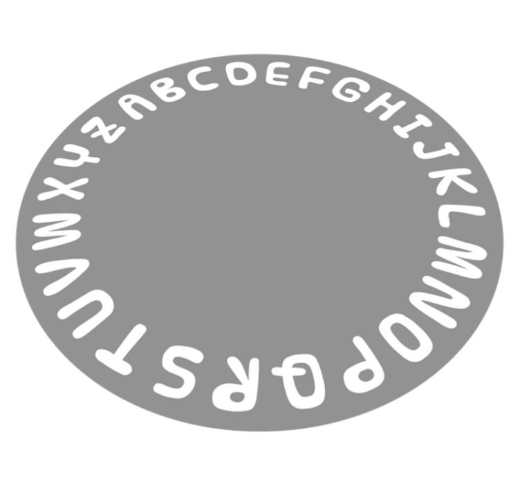 乙烯基字母地毯 字母圈 - TenStickers