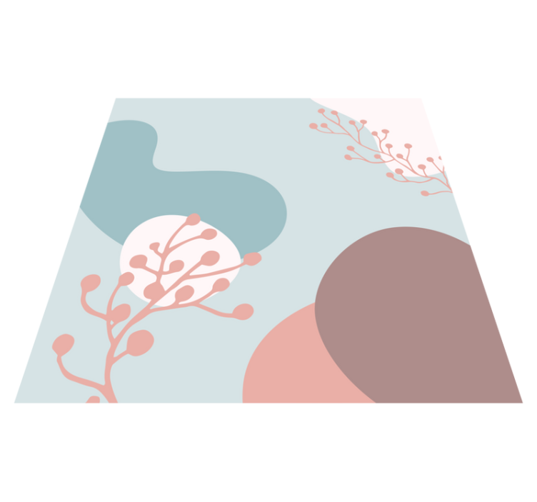 乙烯基花草地毯 抽象植物形状 - TenStickers