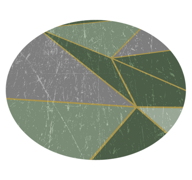 乙烯基地毯几何 几何图案圆圈 - TenStickers