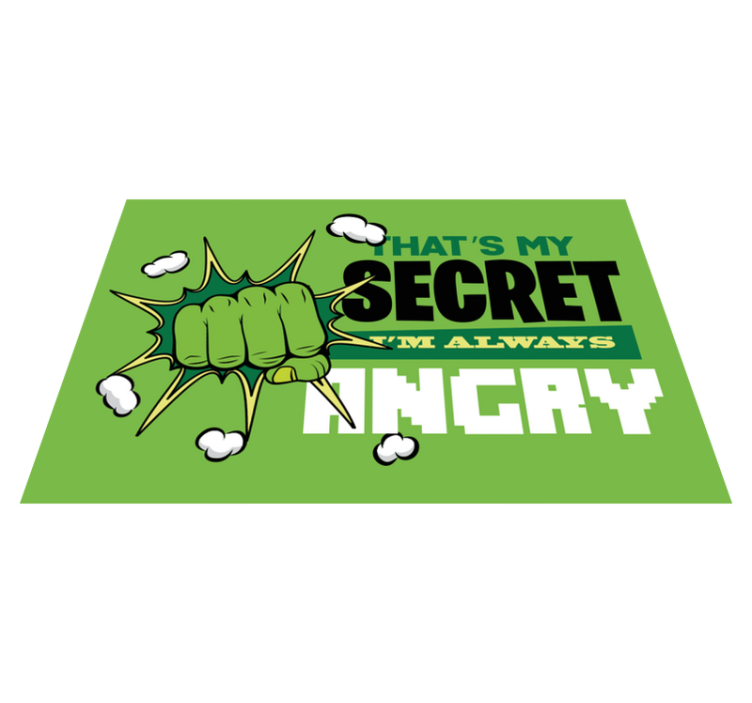 我总是很生气孩子们的地毯 - TenStickers