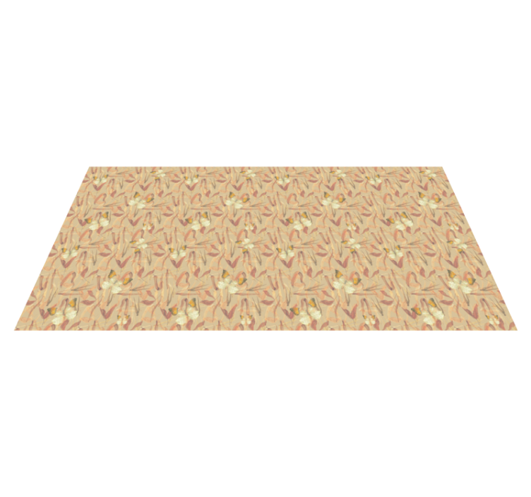 乙烯基地毯客厅花卉图案组合 - TenStickers