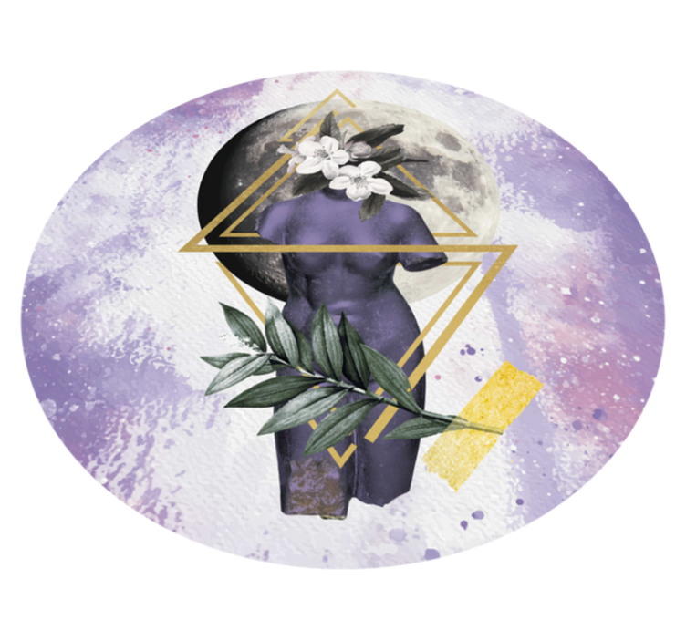 数字拼贴现代地毯 - TenStickers