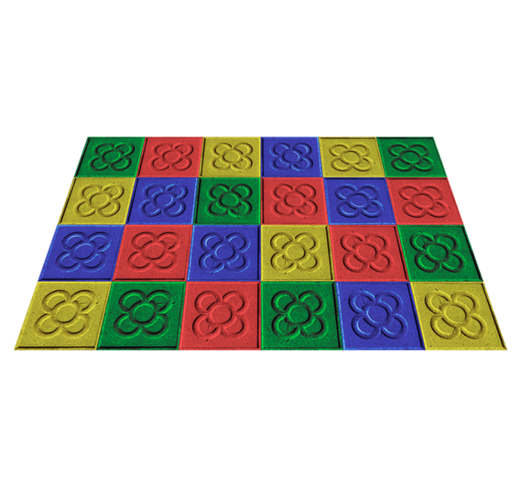 乙烯基地毯客厅 泡沫藝術馬賽克瓷磚 - TenStickers