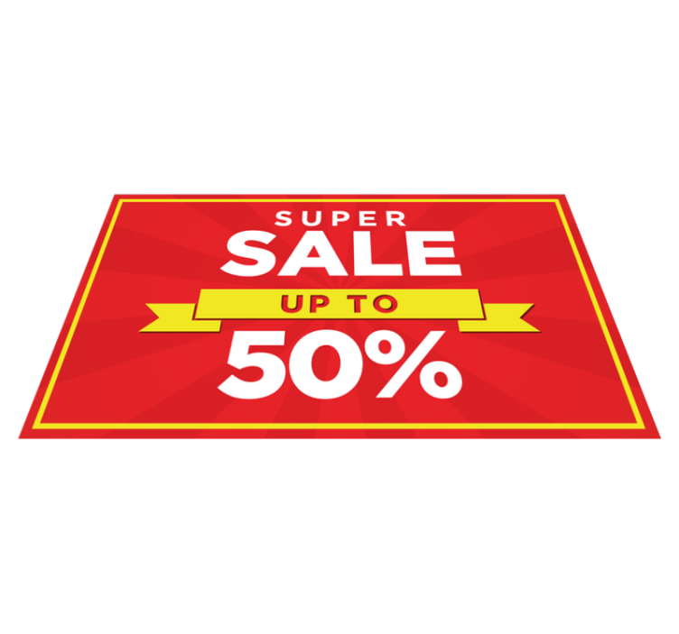 乙烯基地毯 个性化折扣销售 - TenStickers