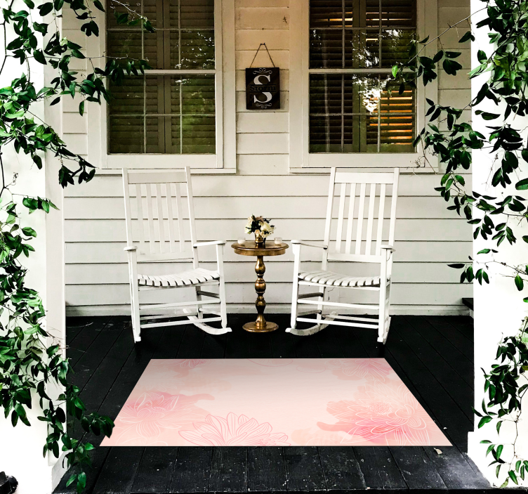 乙烯基花草地毯 花的宁静 - TenStickers