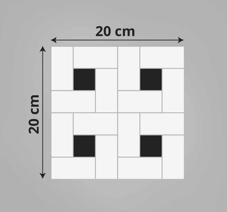 乙烯基地毯格子图案风格 - TenStickers