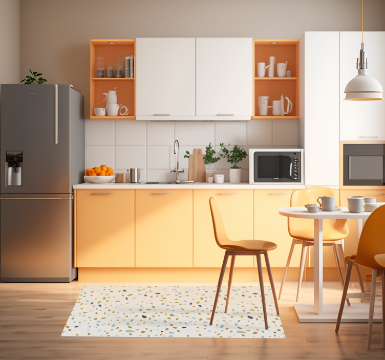 北欧风格水磨石质地地毯 - TenStickers