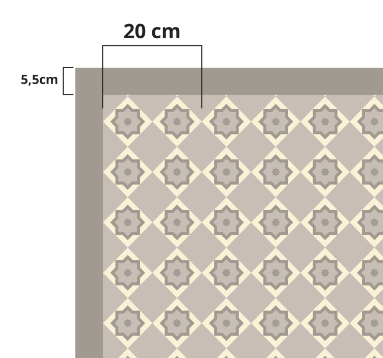 大理石乙烯基地毯优雅星星图案 - TenStickers