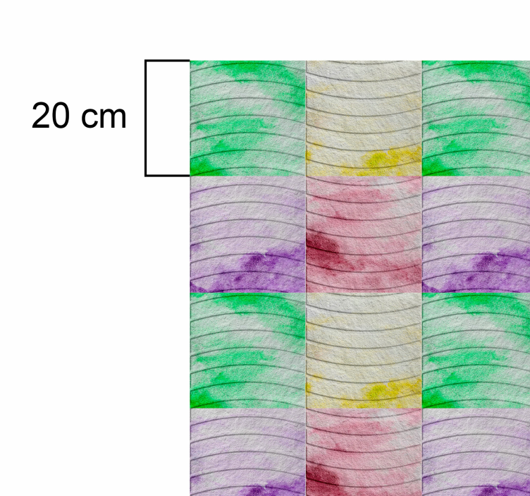 乙烯基地毯客厅 拉姆布拉斯瓷砖 - TenStickers