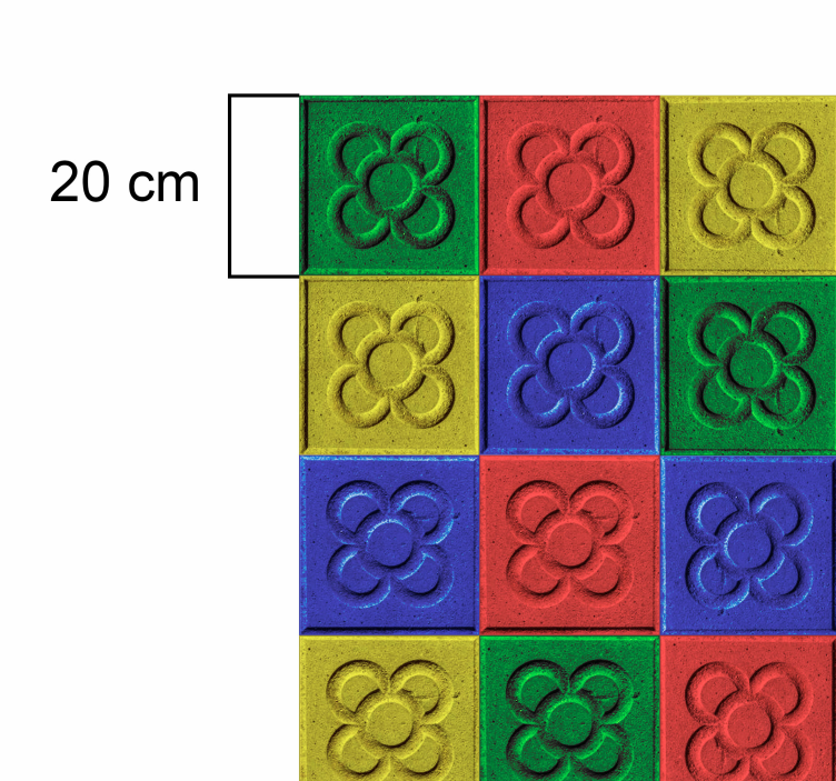 乙烯基地毯客厅 泡沫藝術馬賽克瓷磚 - TenStickers