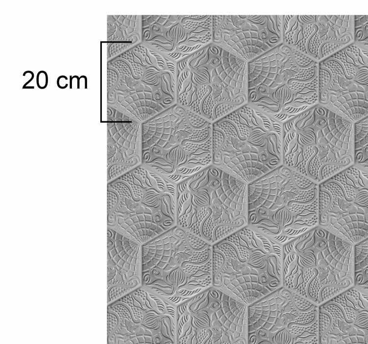 乙烯基地毯客厅 蓋迪瓷磚花紋蓋迪瓷磚 - TenStickers