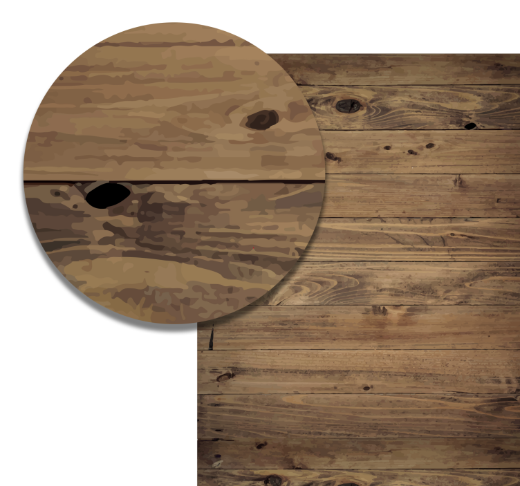 磨损的木纹乙烯基地毯 - TenStickers