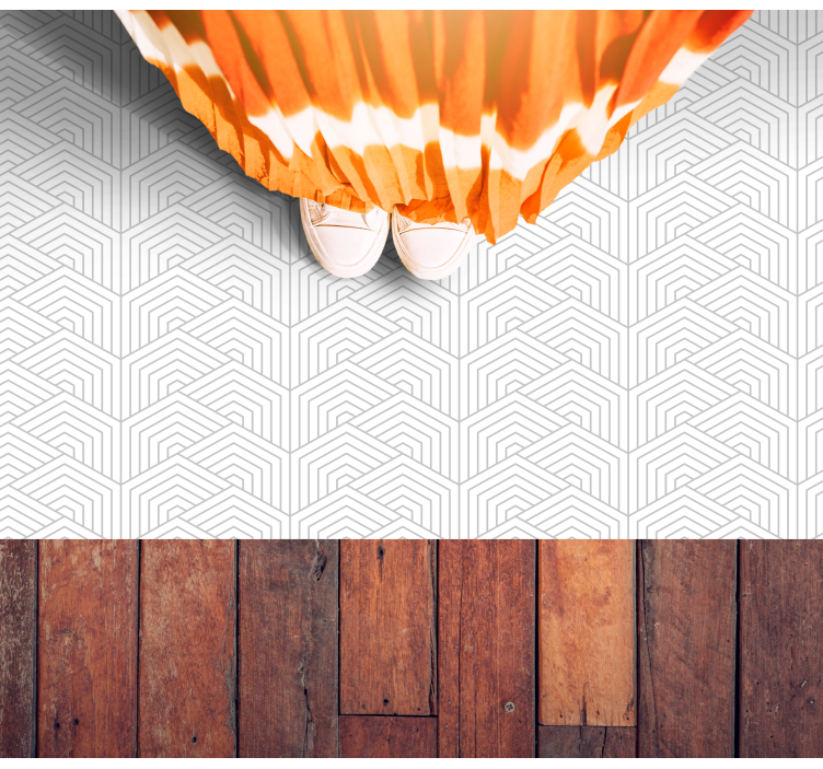 抽象的不同线条客厅地毯 - TenStickers