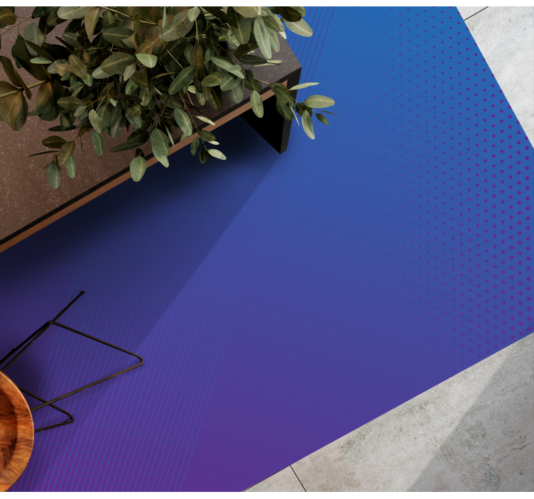 抽象紫色到蓝色垫子 - TenStickers