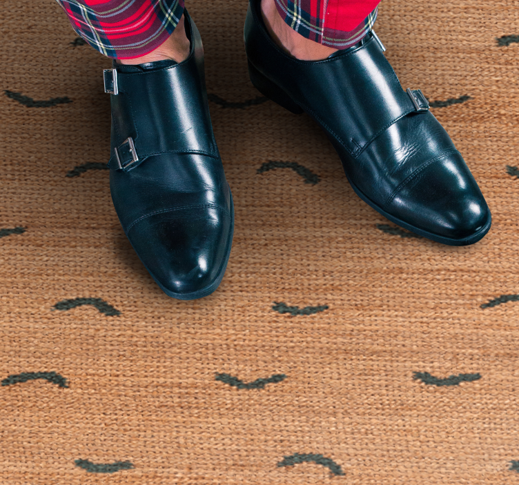 乙烯基地毯动物印花仿麻米色 - TenStickers