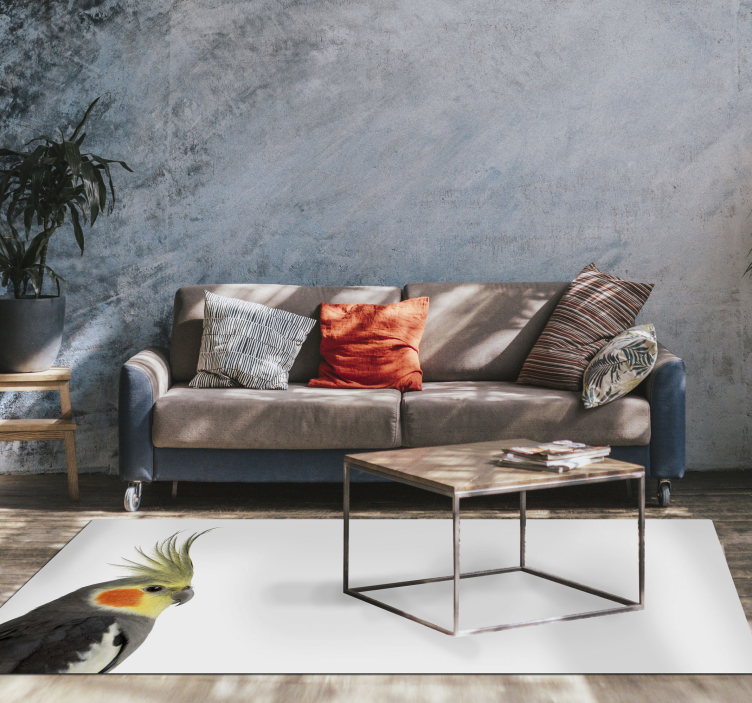 乙烯基地毯动物鹦鹉剪影 - TenStickers