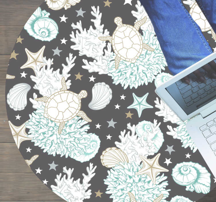 乙烯基地毯动物 海洋主题 - TenStickers