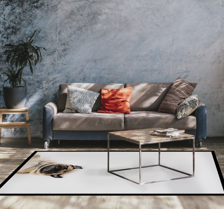 乙烯基地毯动物斗牛犬肖像设计 - TenStickers