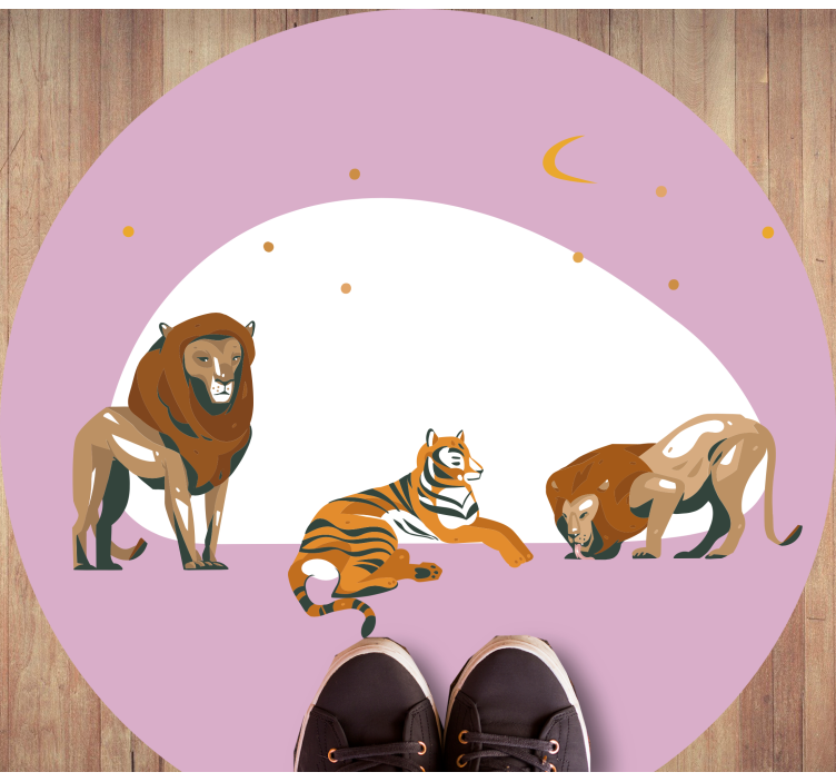 乙烯基地毯动物适用于野生动物探险 - TenStickers