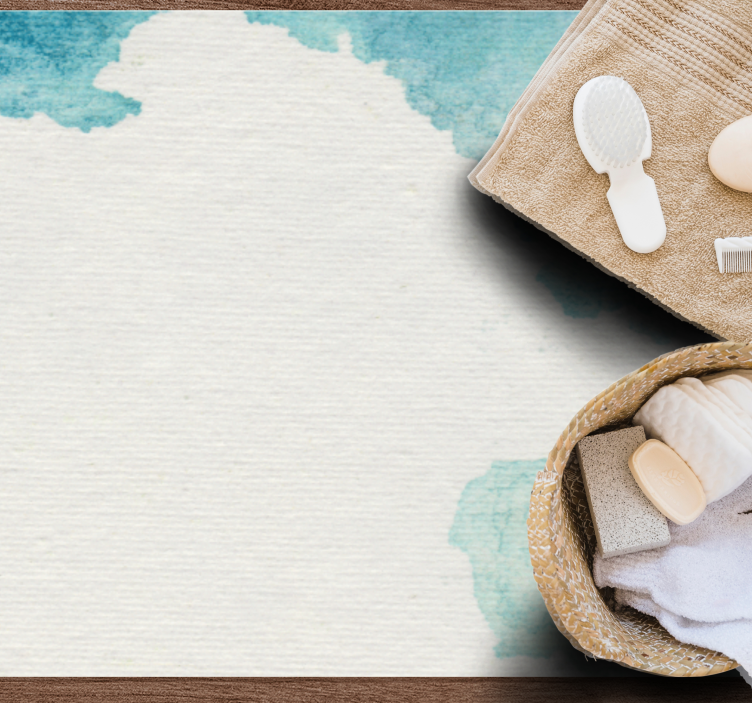 乙烯基地毯浴室柔和水波效果 - TenStickers