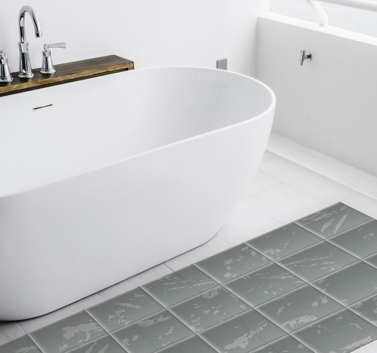 乙烯基地毯浴室 大理石瓷砖效果 - TenStickers