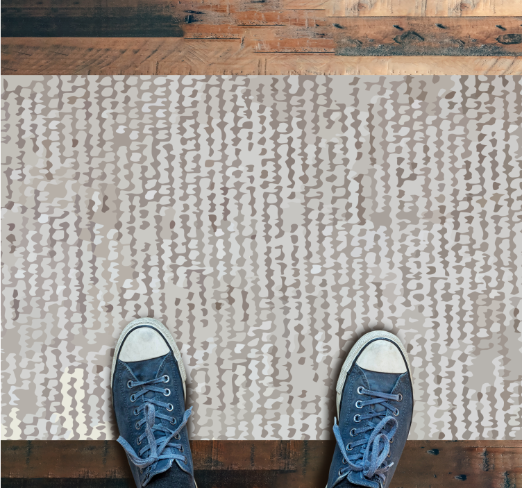 卧室乙烯基地毯柔和中性色调图案 - TenStickers