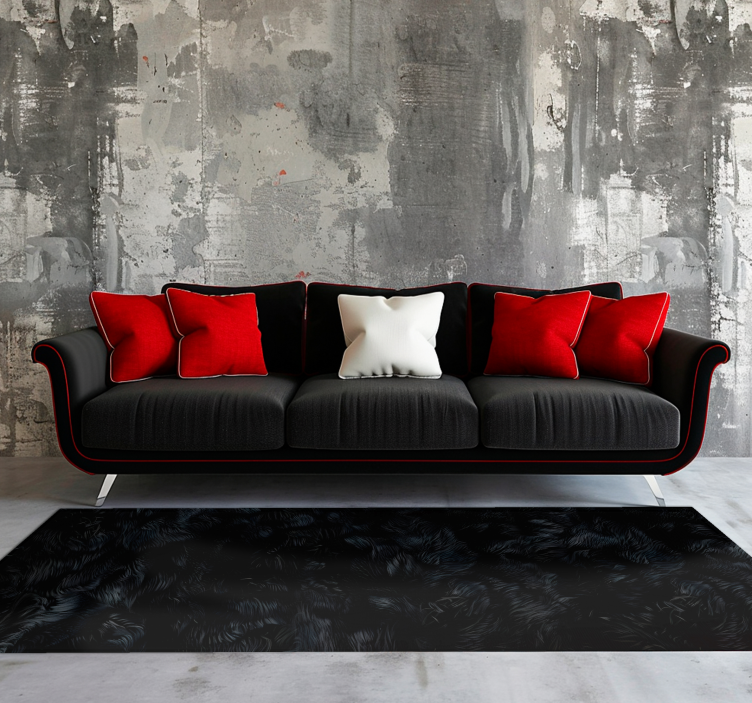 乙烯基地毯黑色为您带来舒适体验 - TenStickers