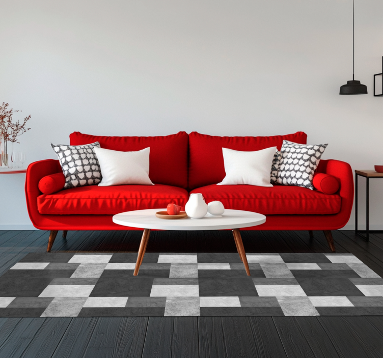 乙烯基地毯黑色现代风格 - TenStickers