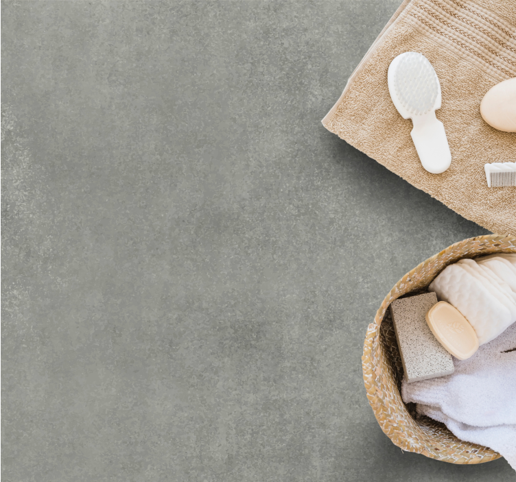 浅黄色地面水泥复古地毯 - TenStickers