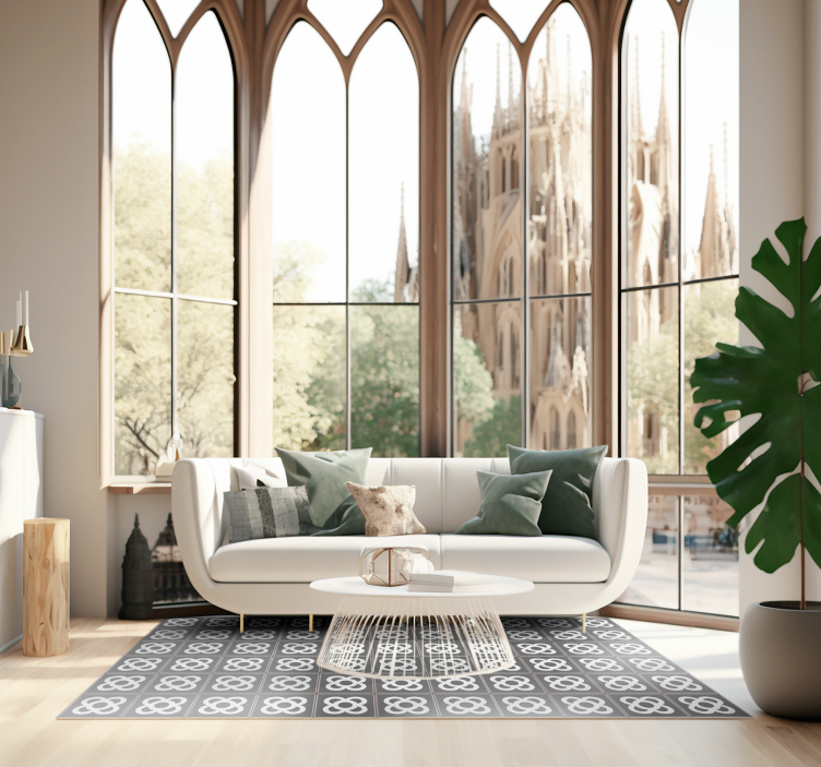 地毯pvc裤子巴塞罗那马赛克 - TenStickers