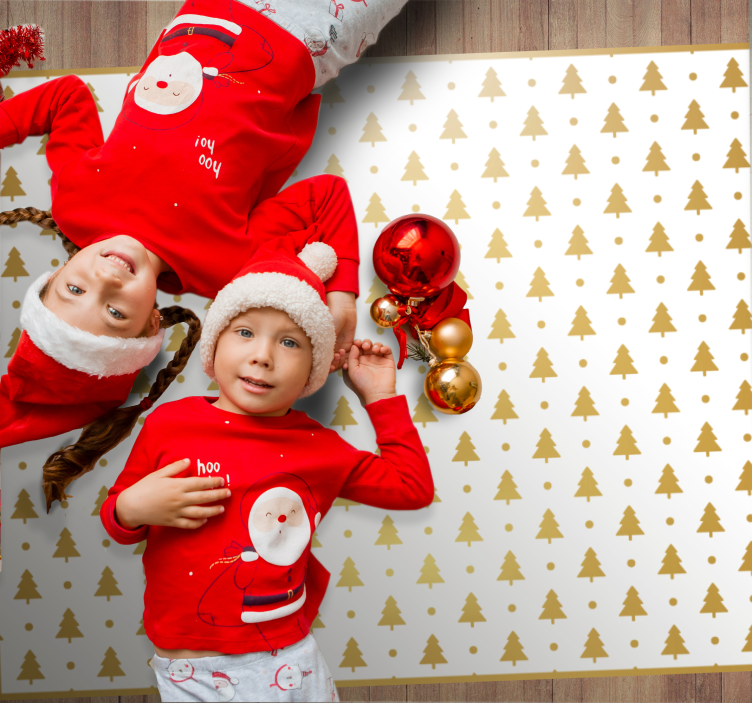 乙烯基地毯圣诞 节日树图案 - TenStickers