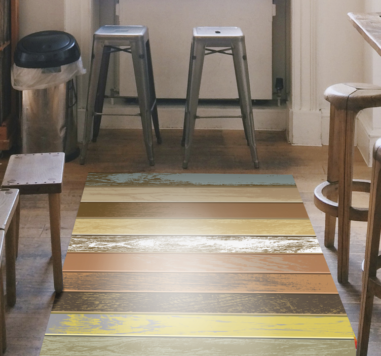 多彩的木地板木地板 - TenStickers