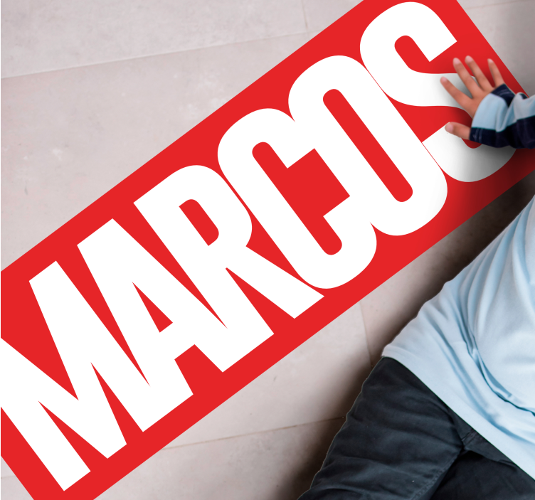 漫画个性姓名地垫 - TenStickers