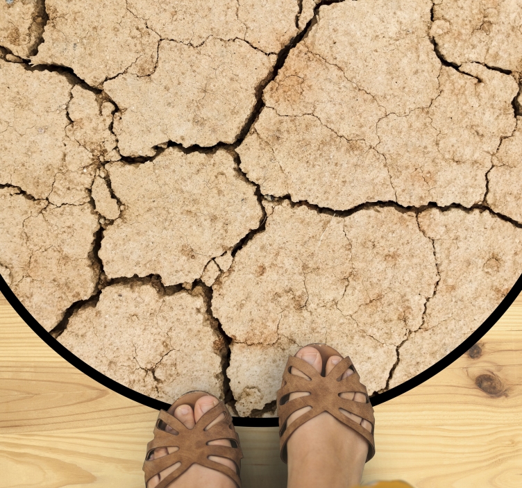 破解石材卧室黑胶地毯 - TenStickers