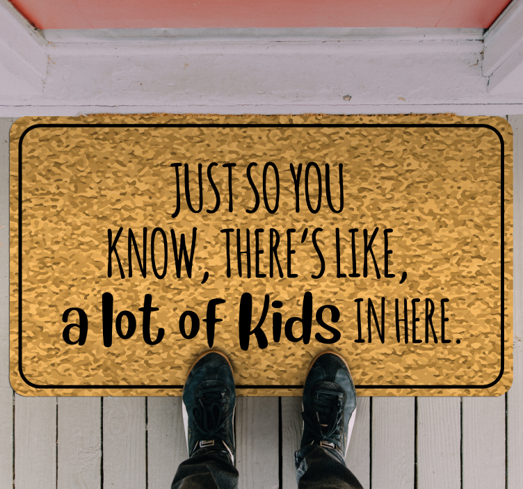 乙烯基地毯与短语 信息性输入文本 - TenStickers