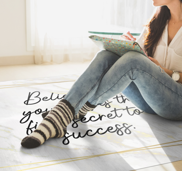 乙烯基地毯与短语：激励人心的名言 - TenStickers