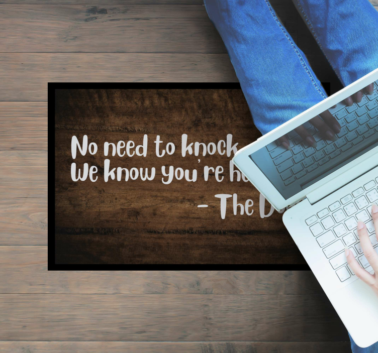 乙烯基地毯与短语 欢迎引用条目 - TenStickers