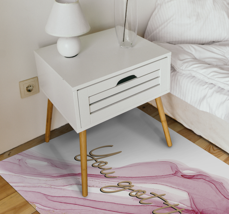 乙烯基地毯与短语让您拥有大理石效果 - TenStickers