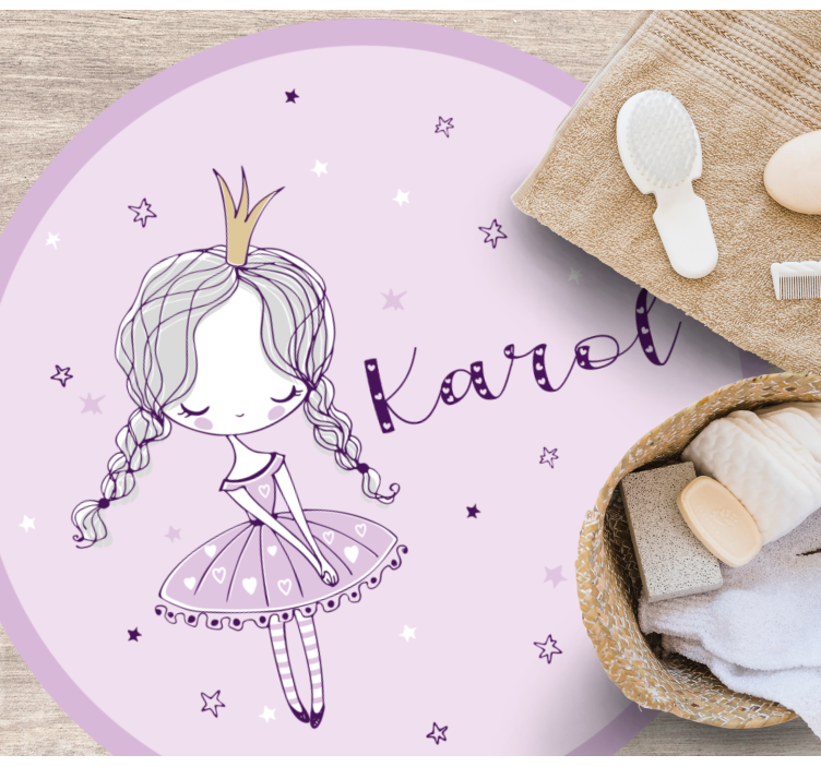 乙烯基地毯名称 芭蕾仙子插图 - TenStickers