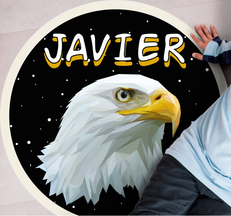 乙烯基地毯名称 可定制的鹰 - TenStickers