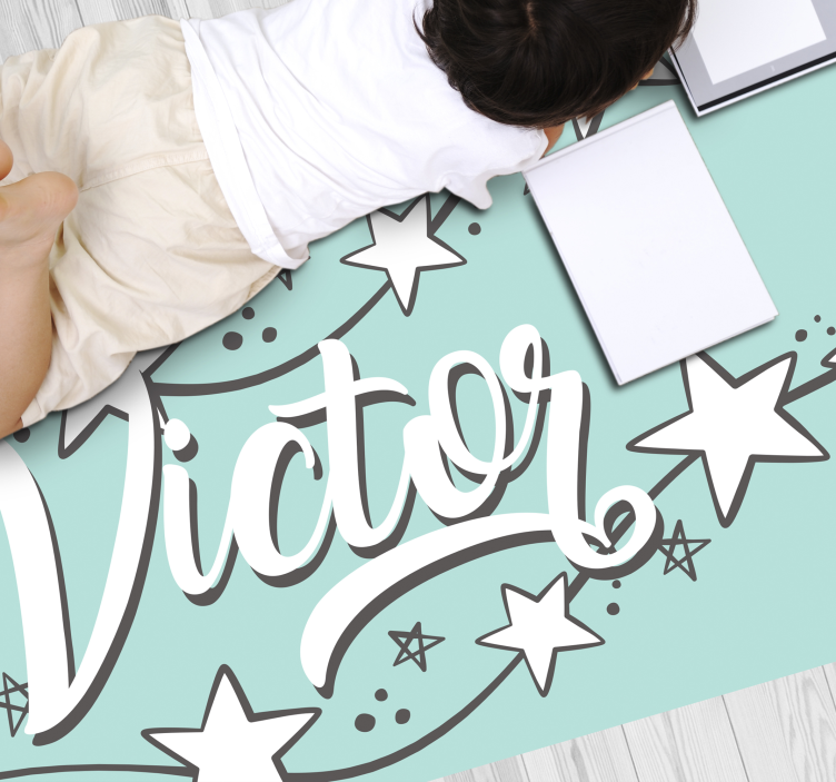 乙烯基地毯名称 可定制的星尘 - TenStickers