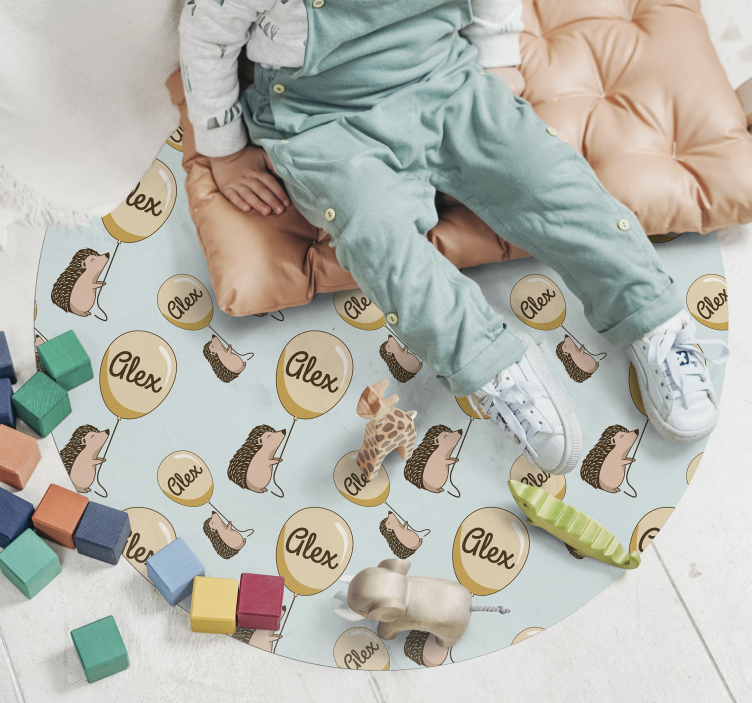 乙烯基地毯名称 定制刺猬 - TenStickers