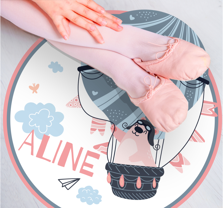 乙烯基地毯名称热气球 - TenStickers