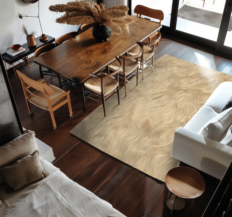 乙烯基地毯饭厅 羊毛效果设计 - TenStickers