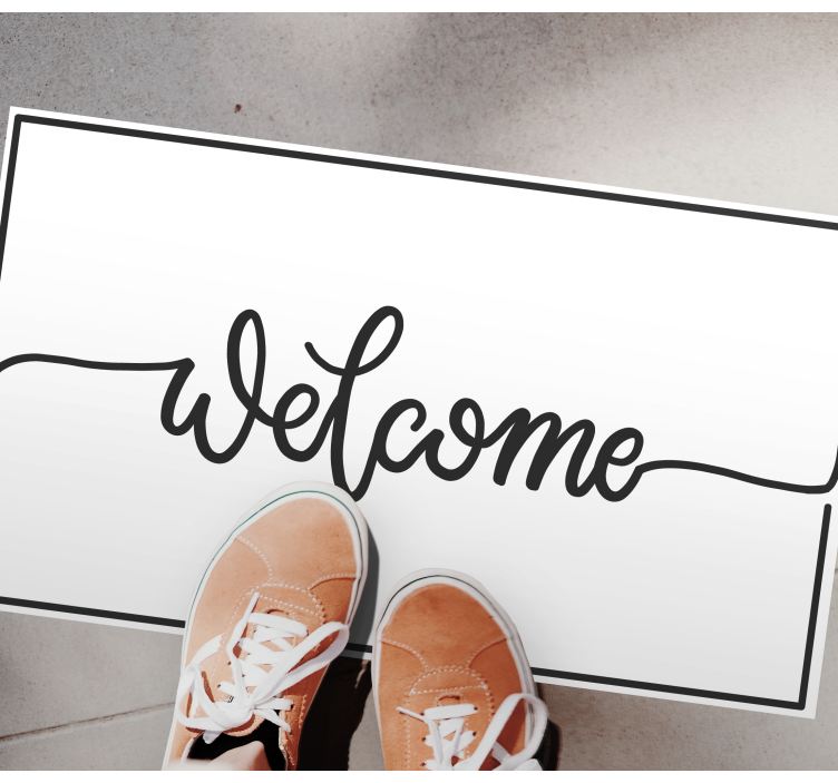 乙烯基地毯入口大厅优雅欢迎 - TenStickers